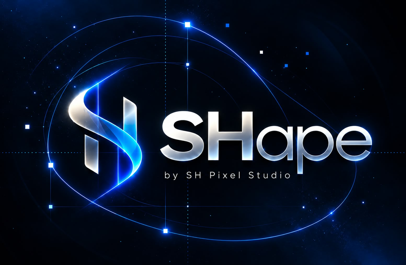 SHape by SH Pixel Studio — orbital connected-workflow artwork